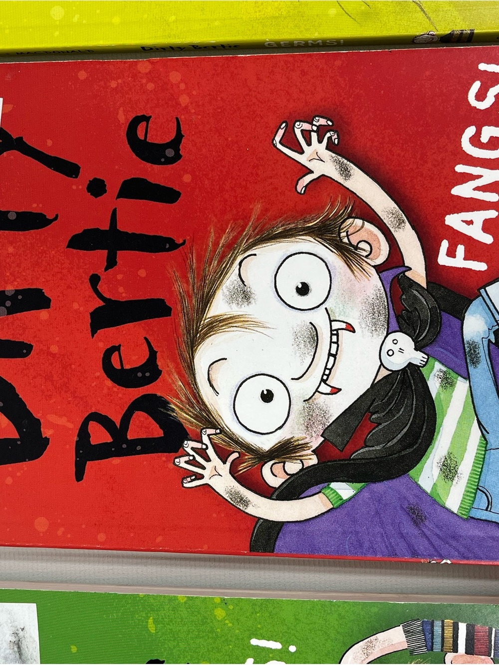 Dirty Bertie Fangs! Fleas! & Germs Children's Book Bundle of 3 - Picture 3 of 11